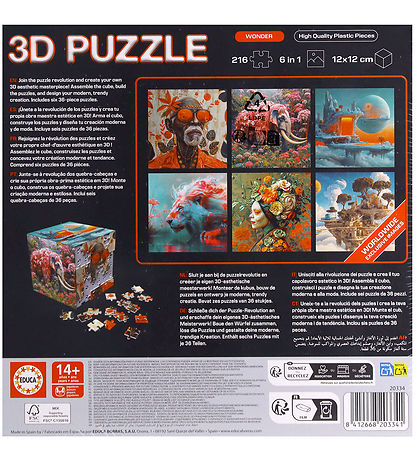 Educa 3D Puzzlespiel - 216 Teile - Würfelwunder