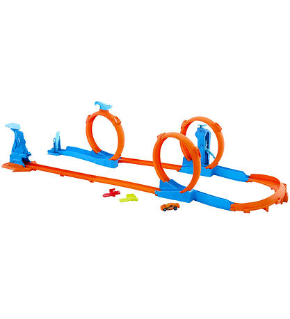 Hot Wheels Car Track - Track Creator Triple Loop Frenzy
