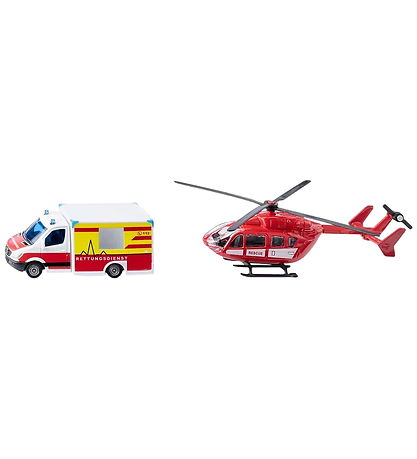Siku Mercedes-Benz Rescue Van & Helicopter - 1748