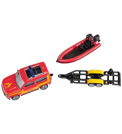 Siku Car w. Boat - Land Rover Defender w. Boat - 1608