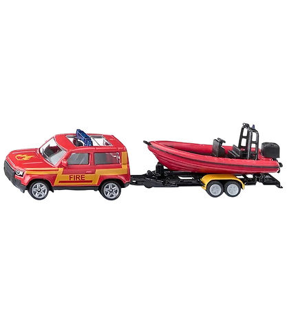 Siku Car w. Boat - Land Rover Defender w. Boat - 1608