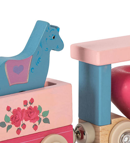 Train Konges Sløjd - Couleur Hêtre - Unicorn - Rose