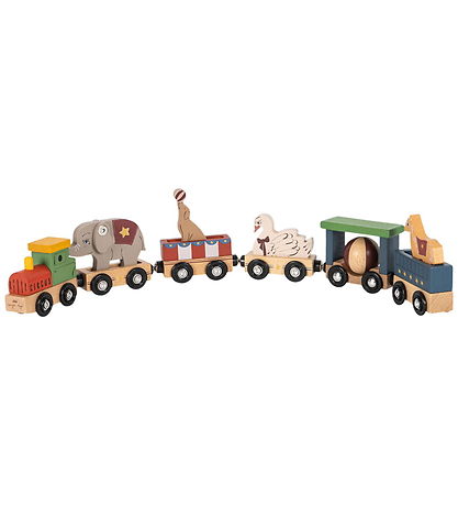 Train Konges Sløjd - Couleur Hêtre - Animal - Multi