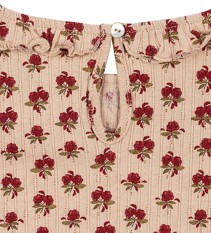 Konges Sløjd Dress - Rib - Nia - Ruby Rose w. Pointelle