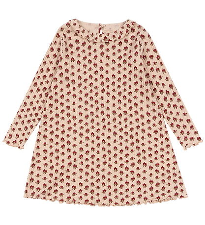 Konges Sløjd Dress - Rib - Nia - Ruby Rose w. Pointelle