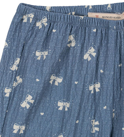 Pantalon Konges Sløjd - Vida - Boucle Blue