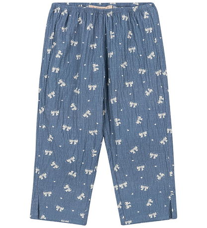 Pantalon Konges Sløjd - Vida - Boucle Blue