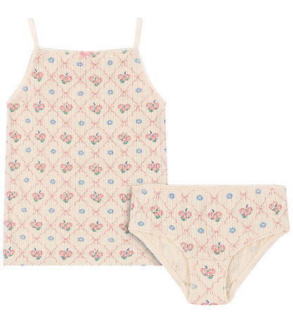 Konges Sløjd Unterwäsche - Rib - Minnie - Fleur Dekor m. Lochmus
