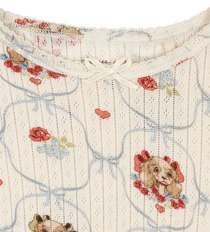 Konges Sløjd Blouse - Rib - Minnie - Puppy w. Pointelle
