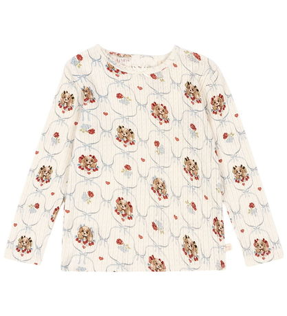 Konges Sløjd Blouse - Rib - Minnie - Puppy w. Pointelle
