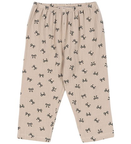Konges Sløjd Hosen - Musselin - Coco - Bow Magnet