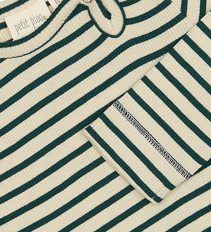 Petit Piao Body I/e - Rib - Modal - Dark Sea/Off White