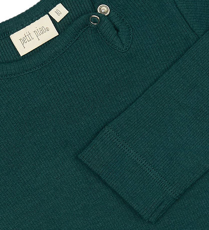 Petit Piao Romper l/s - Rib - Modaal - Dark Sea
