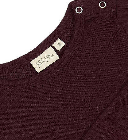 Petit Piao Blouse - Rib - Modal - Dark Grape