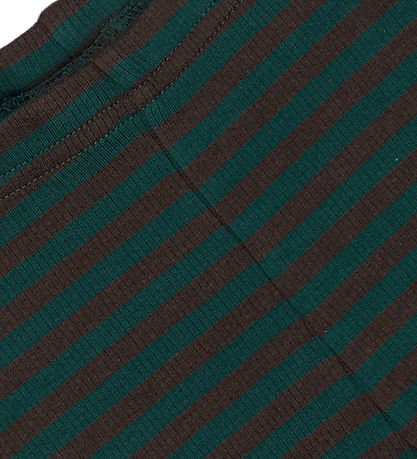 Petit Piao Leggings - Rib - Modal - Dark Sea/Coffee Bean
