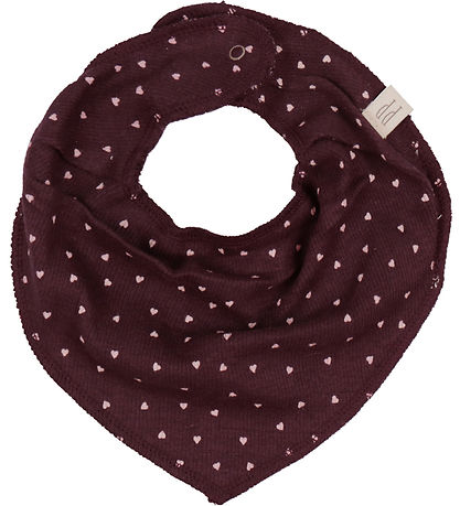 Petit Piao Drool bib - Rib - Modal - 3-Pack - Black Berry