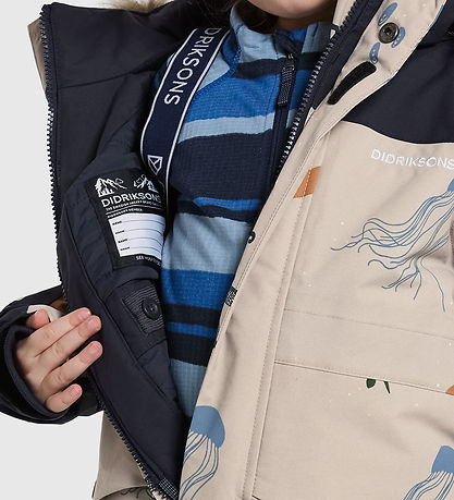 Didriksons Snowsuit - Bjärven - Winter Ocean Multi Reflex