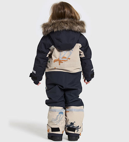Didriksons Snowsuit - Bjärven - Winter Ocean Multi Reflex