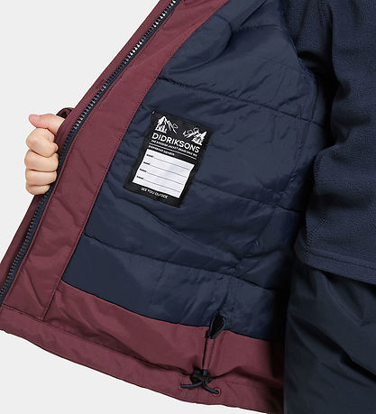 Veste d'Hiver Didriksons - Bjärven - Rouge Anémone