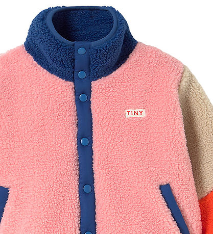 Tiny Cottons Fleece Jacket - Color Block Polar - Dark Blue