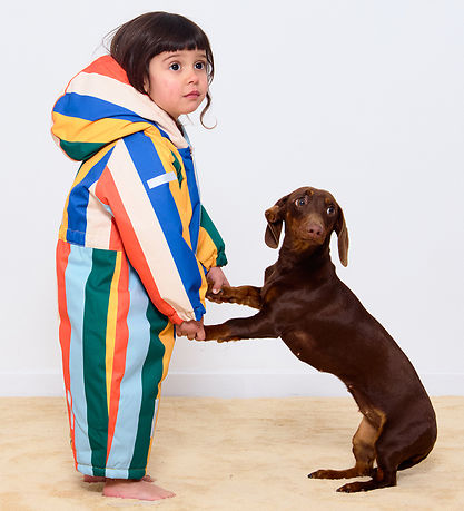 Tiny Cottons Snowsuit - Multicolour Stripes