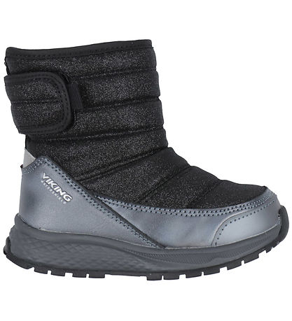 Viking Winter Boots - Equip Glitter Warm WP Pull-on - Black