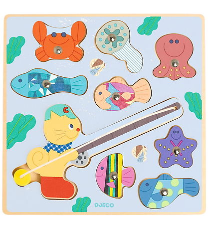 Djeco Jigsaw Puzzle - Puzz & Fish Bariolo - 9 Bricks