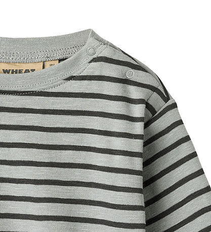 Wheat Blouse - Dallas - Soft Blue Stripe