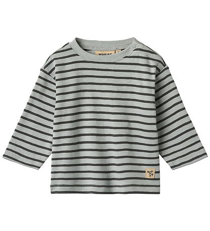 Wheat Blouse - Dallas - Soft Blue Stripe