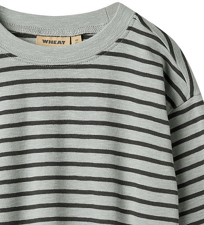 Wheat Blouse - Dallas - Soft Blue Stripe