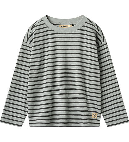 Wheat Blouse - Dallas - Soft Blue Stripe