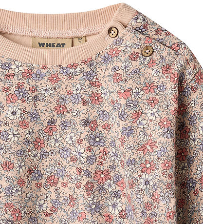 Wheat Sweatshirt - Lia - Rose Dust Bloemen