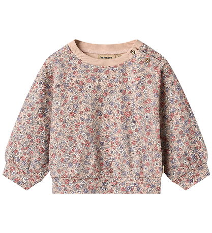 Wheat Sweatshirt - Lia - Rose Dust Bloemen