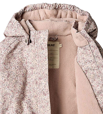 Wheat Winter Coat - Petra - Rose Dust Flowers