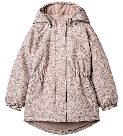 Wheat Winter Coat - Petra - Rose Dust Flowers