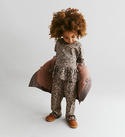 Wheat Winter Coat - Tove - Purple Stone