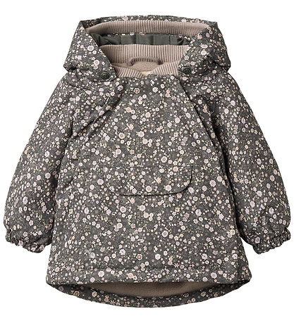 Wheat Winter Coat - Sascha - Black Sea Open Flowers