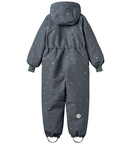Wheat Snowsuit - Miko - Grey Blue Letters