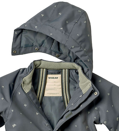 Wheat Snowsuit - Miko - Grey Blue Letters