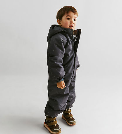 Wheat Snowsuit - Miko - Grey Blue Letters