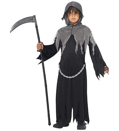 Smiffys Costume - Grim Reaper - Black