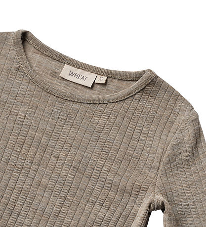 Wheat Blouse - Wool - Alfie - Khaki Melange