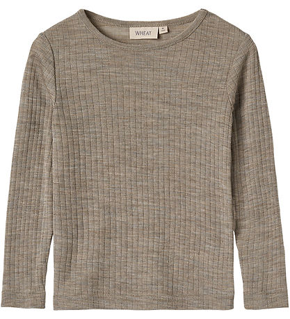Wheat Blouse - Wool - Alfie - Khaki Melange