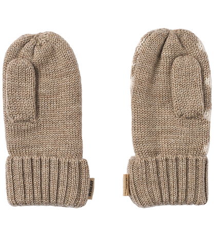 Wheat Mittens - Knitted - Towsi - Grey Camel Melange