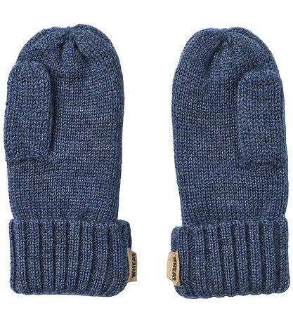 Wheat Mittens - Knitted - Towsi - Blue