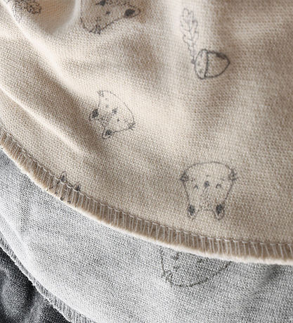 Pippi Ointment Bib - 3-Pack - Pointy - AOP - Rainy Day