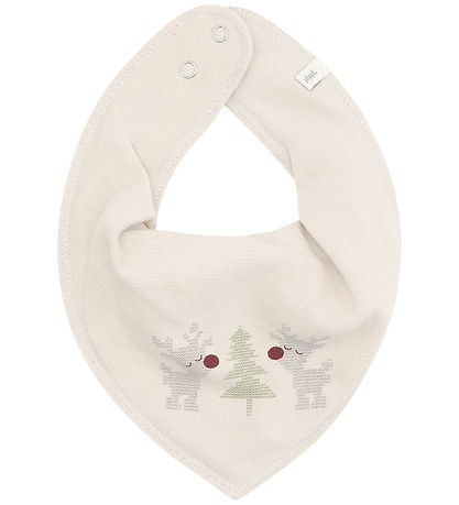 Pippi Teething Bib - 3-Pack - Pointy - AOP - New Maroon