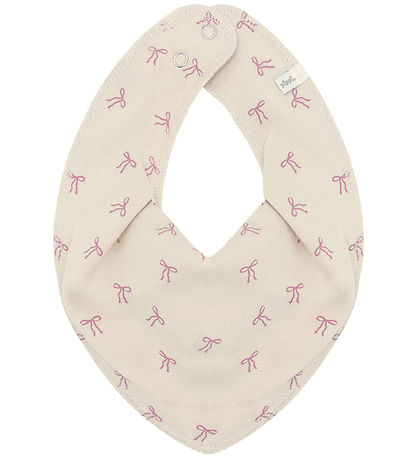 Pippi Teething Bib - 3-Pack - Pointy - AOP - Mauve Orchid