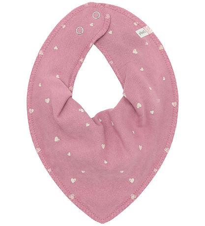 Pippi Teething Bib - 3-Pack - Pointy - AOP - Mauve Orchid