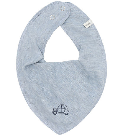 Pippi Teething Bib - 3-Pack - Pointy - AOP - Dark Denim